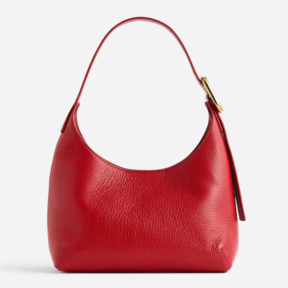 madewell red leather bag